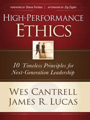 cover image of High-Performance Ethics